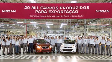 Nissan alcança marca de 20 mil unidades exportadas