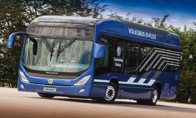 VW desenvolve o e-Flex, ônibus híbrido com motor de automóvel