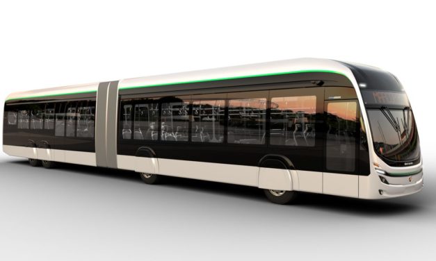 Marcopolo desenvolve carroceria articulada para chassi elétrico