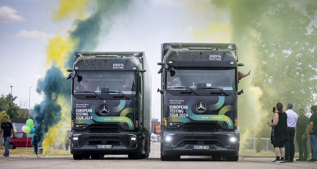 Mercedes-Benz conclui viagem teste com o elétrico eActros 600