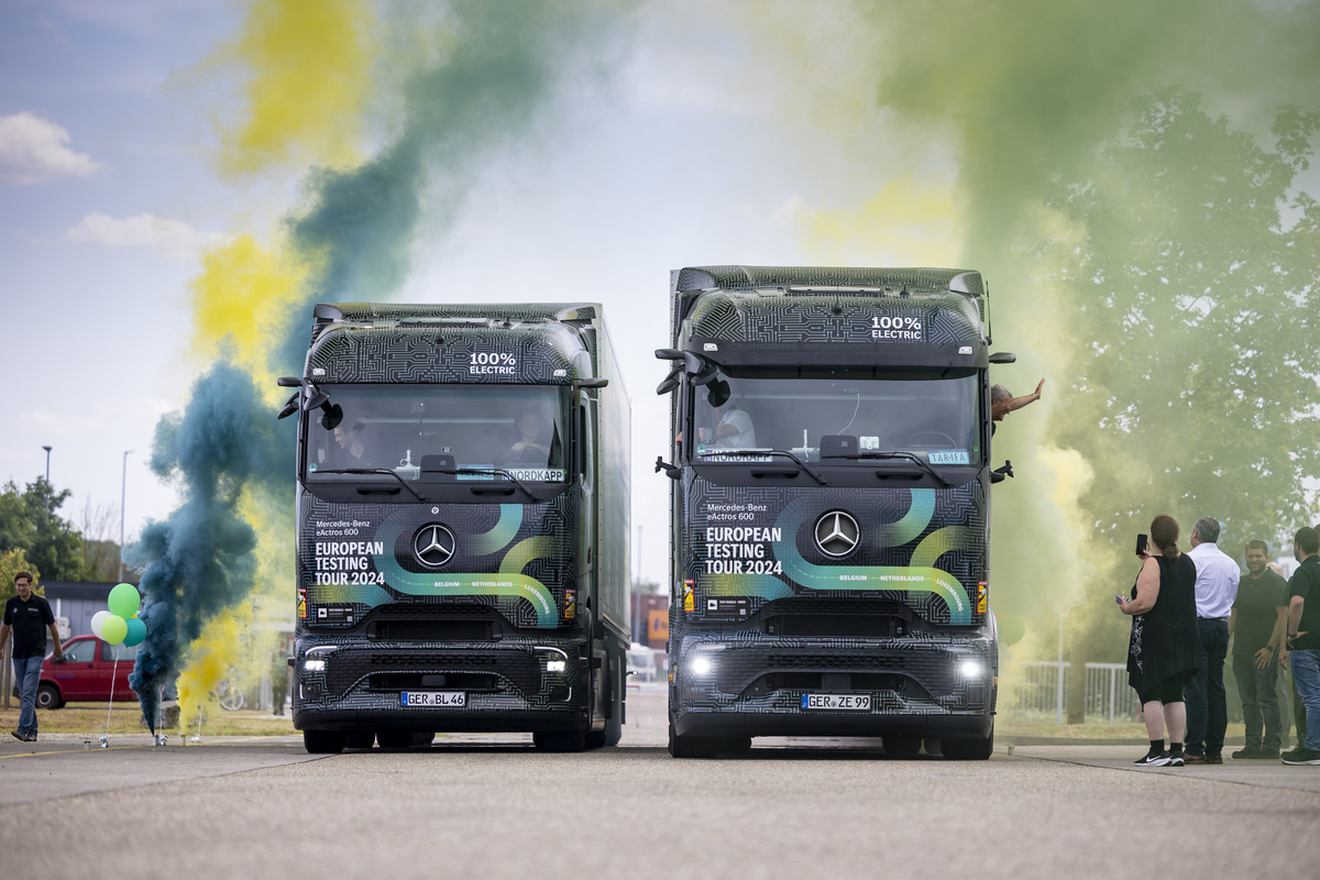 Mercedes-Benz conclui viagem teste com o elétrico eActros 600