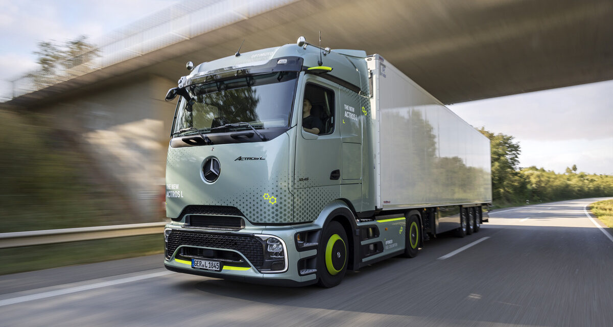 Mercedes-Benz Actros L: cara de elétrico com coração a diesel.