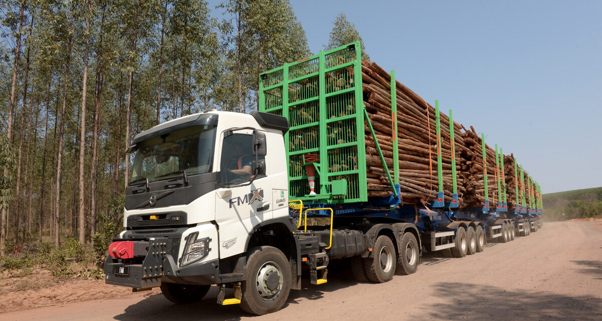 Volvo aprimora FMX 6×6 para operação florestal da Suzano