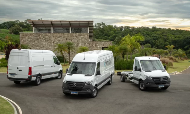 Linha Sprinter elétrica pode rodar até 478 km com uma carga de bateria