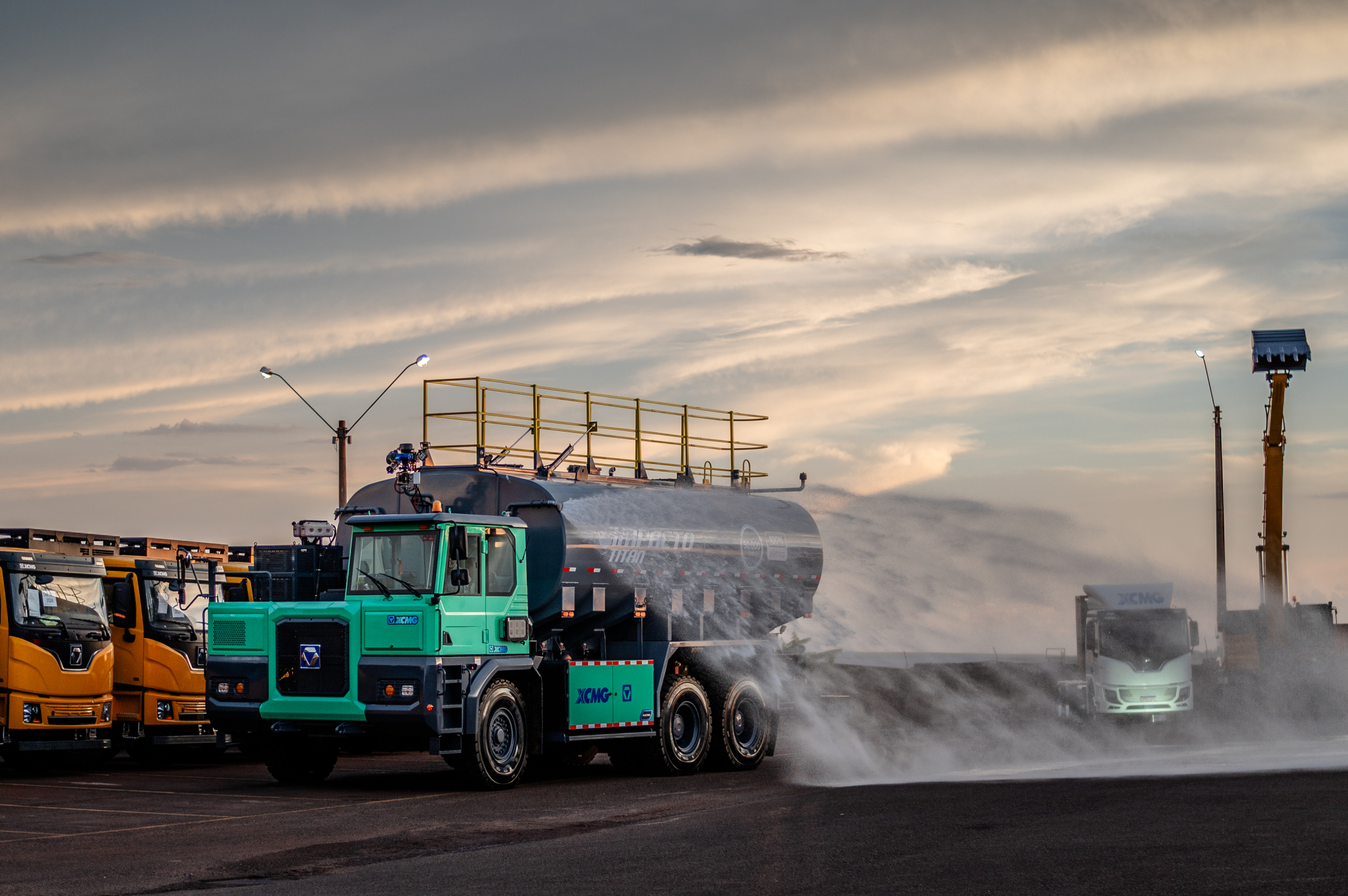 Caminhão pipa elétrico, a novidade da XCMG no Brasil