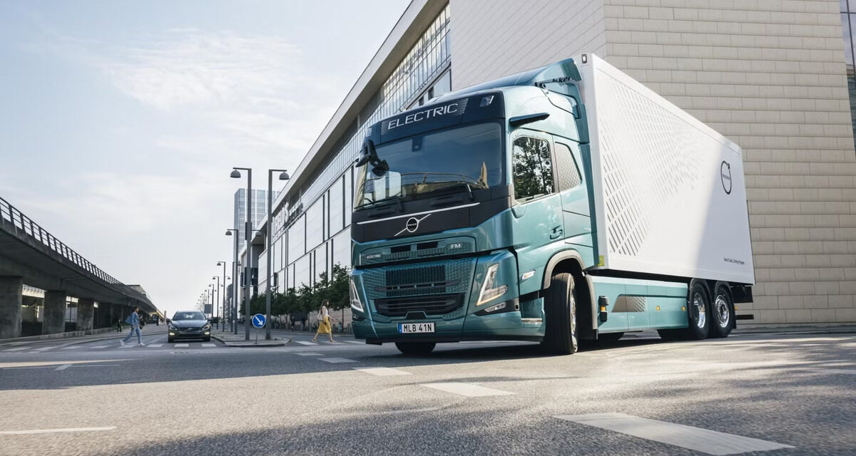 Volvo lidera venda de caminhões elétricos na Europa